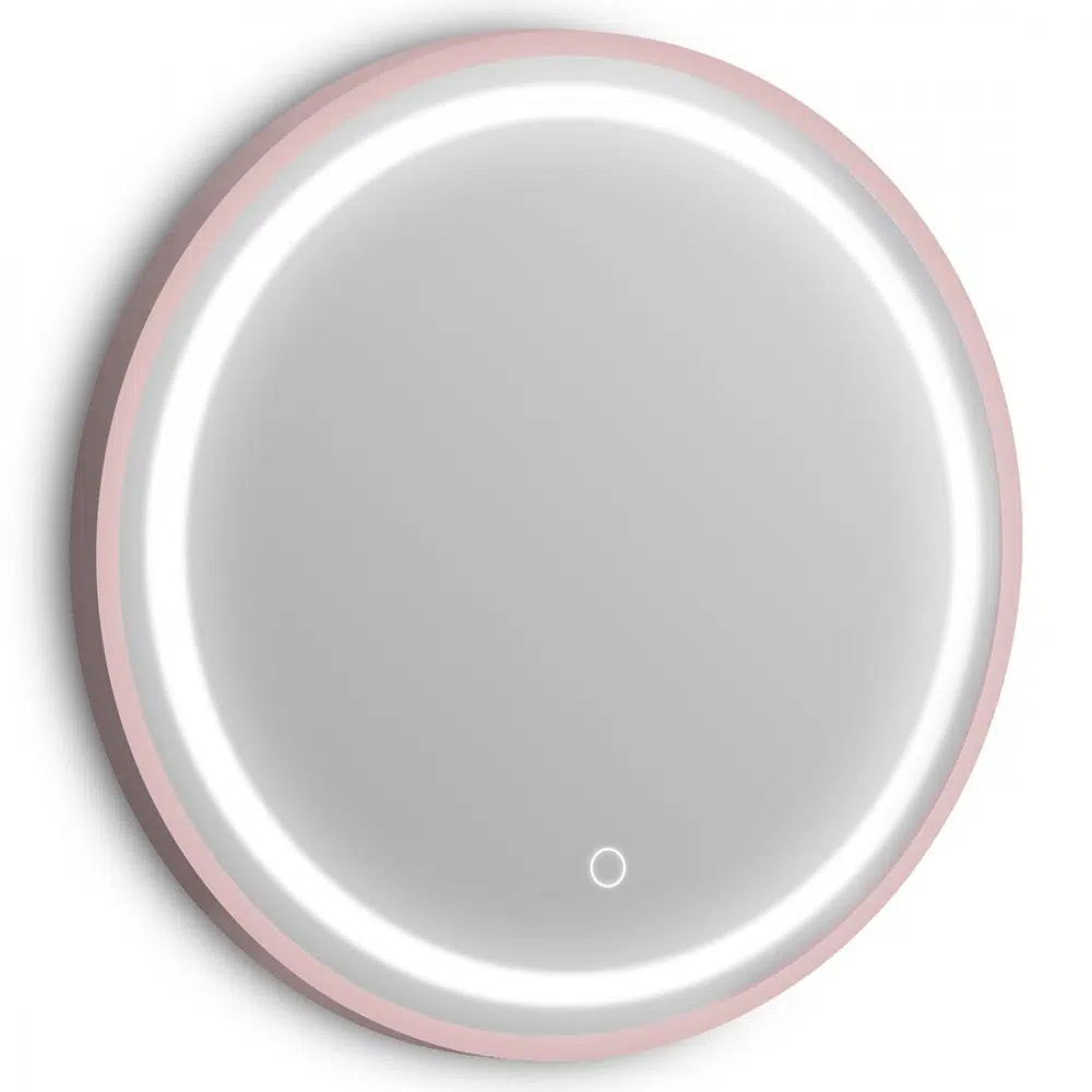 Specchio Parrucchiere Professionale Tondo Touch LED Oro Rosa o Argento - immagine 2