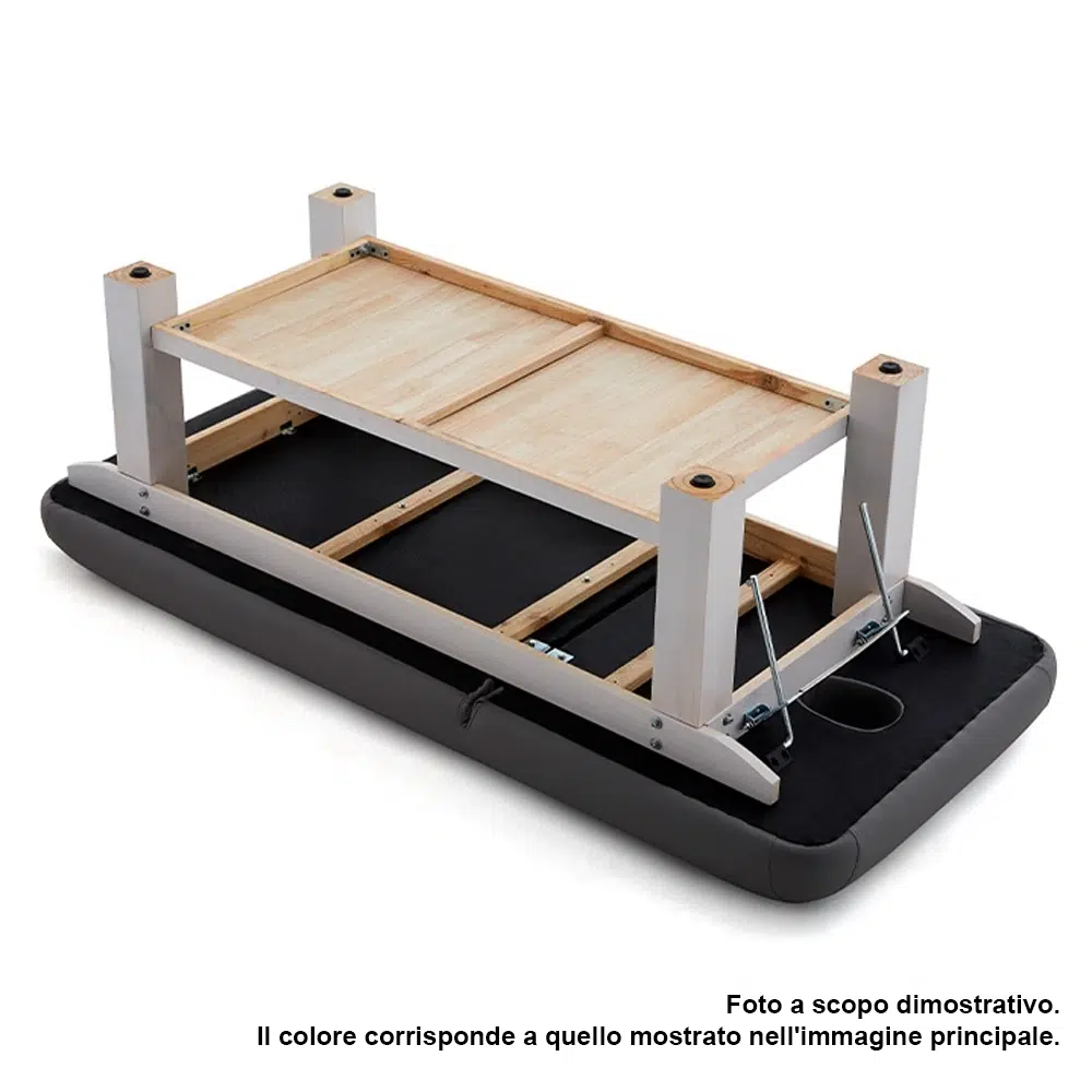 lettino da massaggio con griglia in legno con foro viso per estetista centro estetico spa