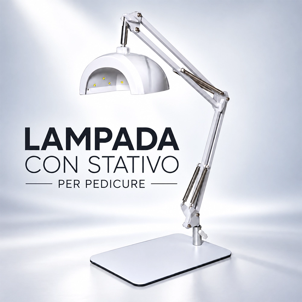 lampada con stativo per pedicure