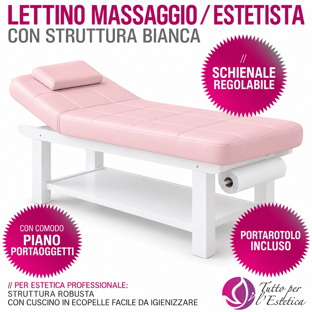 lettino da massaggio rosa centro estetico