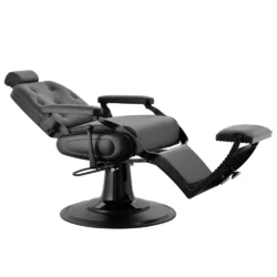 Alternative view of POLTRONA DA BARBIERE GRIGIA VINTAGE BARBER SHOP CROP di MUDI