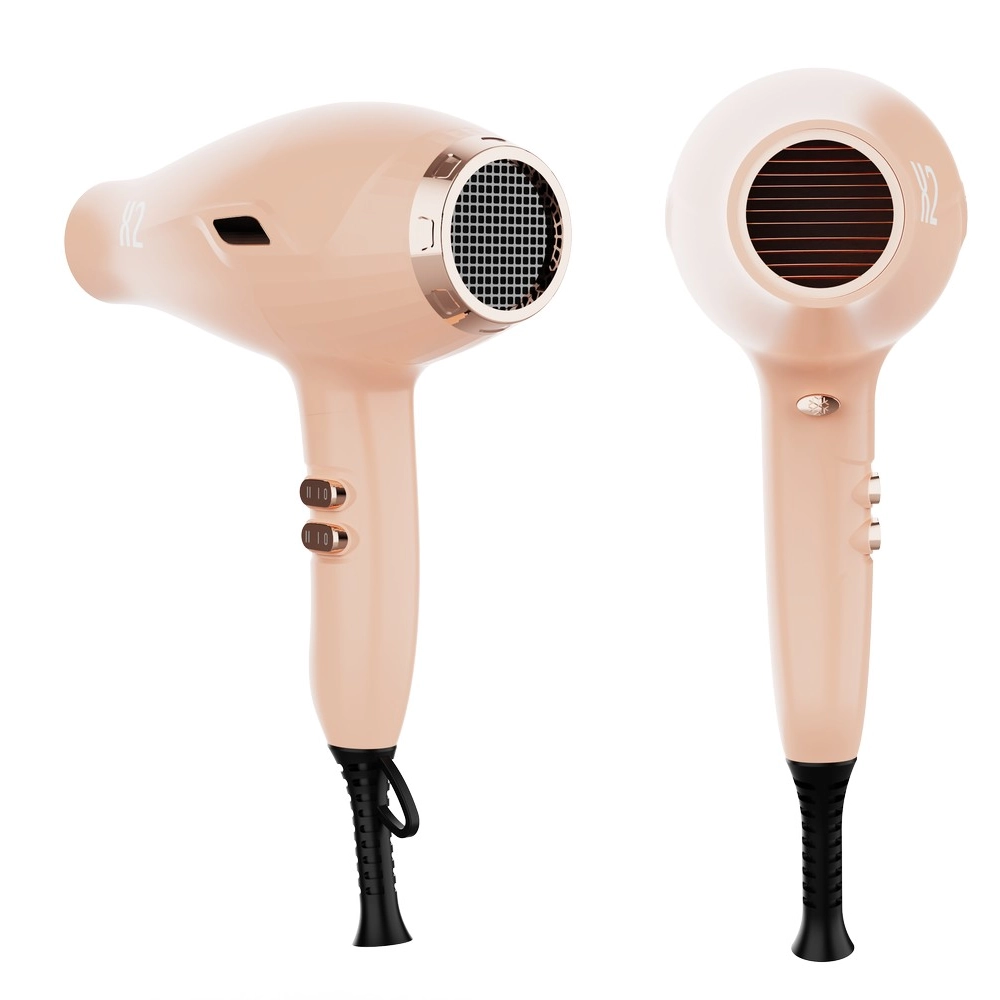 Phon Professionale Melcap X2 Shine 2300W Rose Peach con Diffusore Asciugacapelli Professionale con Motore AC - immagine 3