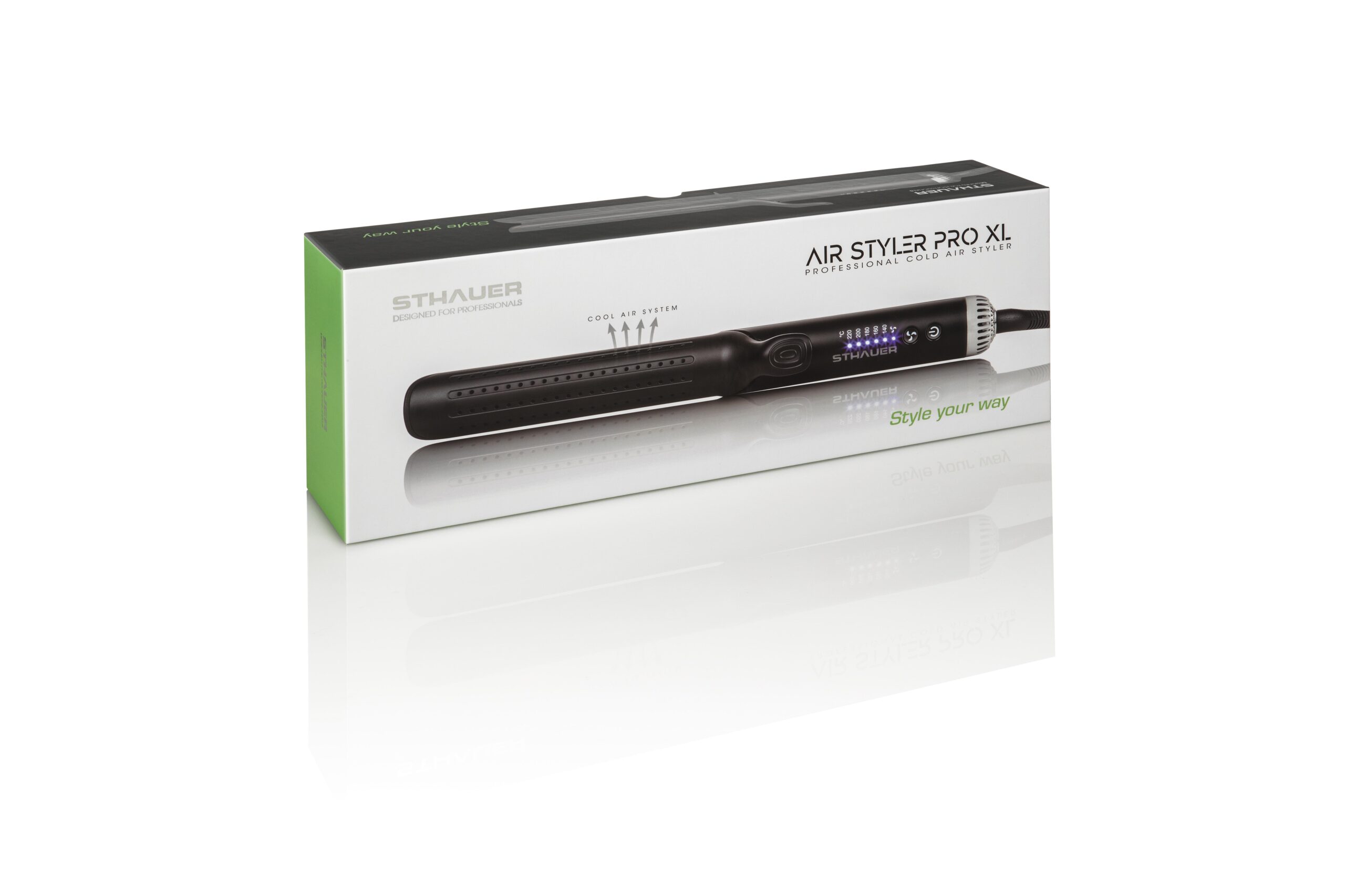 AIR STYLER PRO XL – Piastra Professionale ad Aria Fredda con Piastre Extra Lunghe in Ceramica Tourmalina - immagine 4
