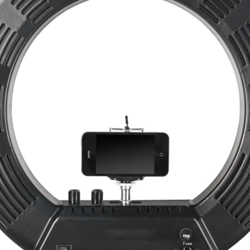 LED RING Luce led da 18" per make up social estetista parrucchiere attacco smartphone - immagine 2