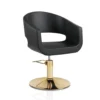 POLTRONA da parrucchiere oro HAIR STYLO BASE TONDA ORO
