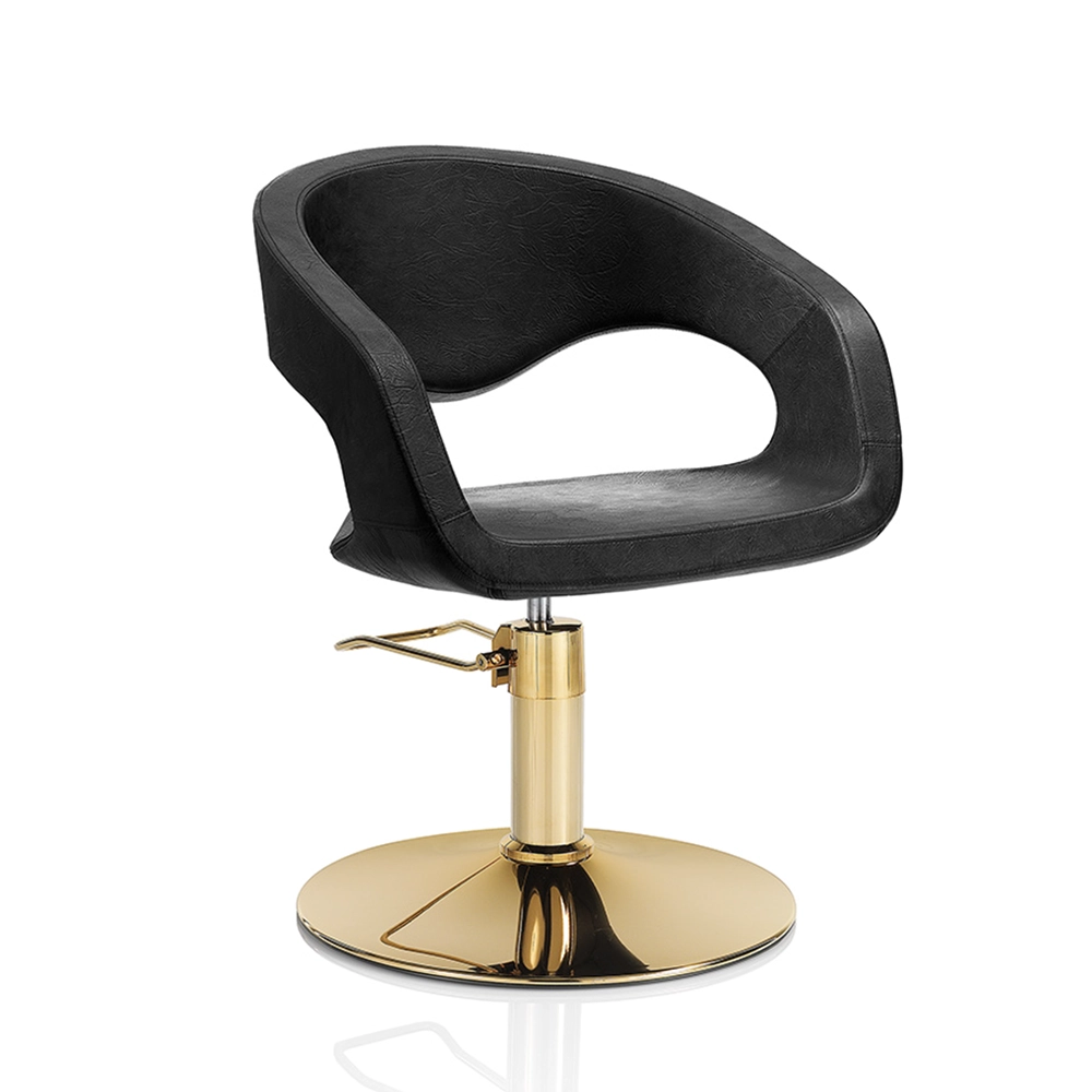 POLTRONA da parrucchiere oro HAIR WAVE BASE TONDA ORO