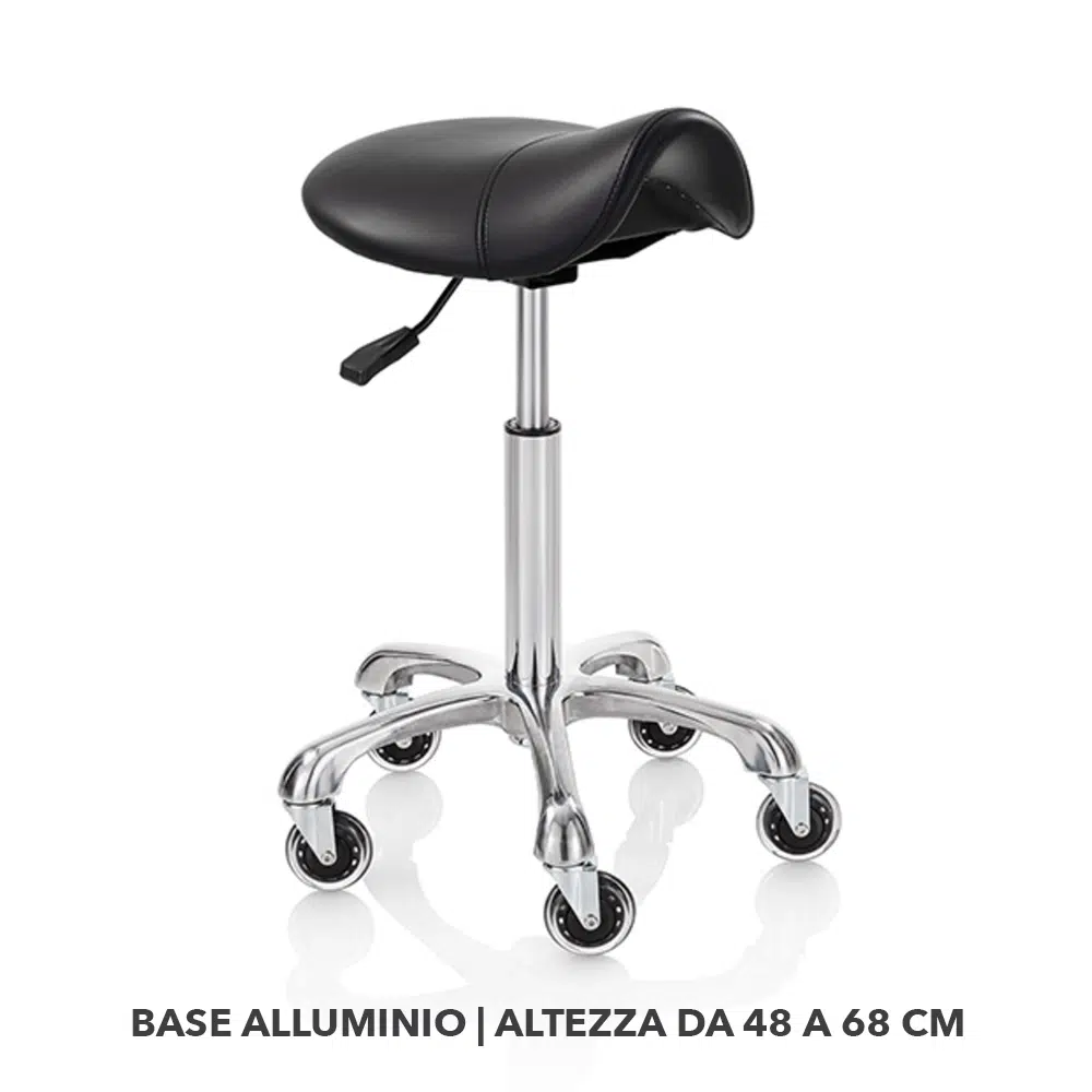 Sgabello per parrucchiere Roller Pro Ideal – A sella sagomato 42 cm - immagine 5