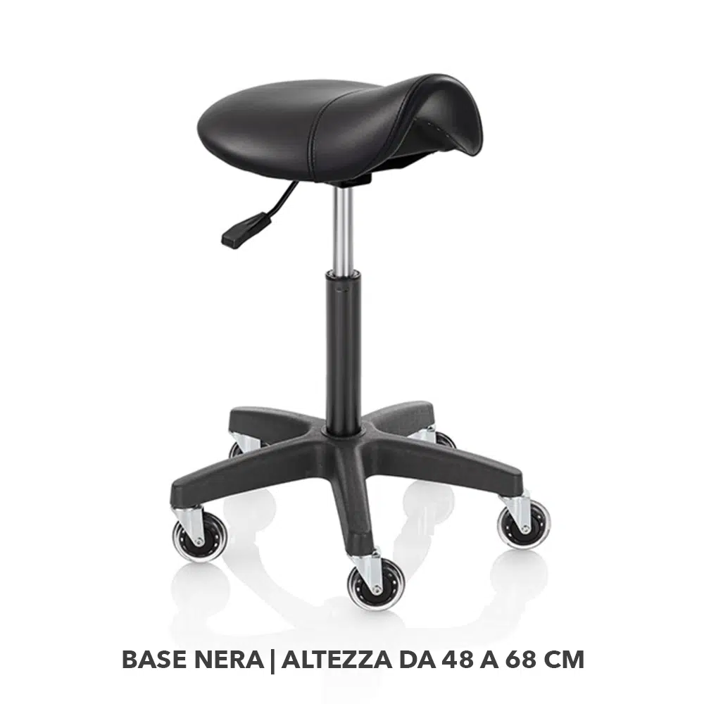 Sgabello per parrucchiere Roller Pro Ideal – A sella sagomato 42 cm - immagine 2