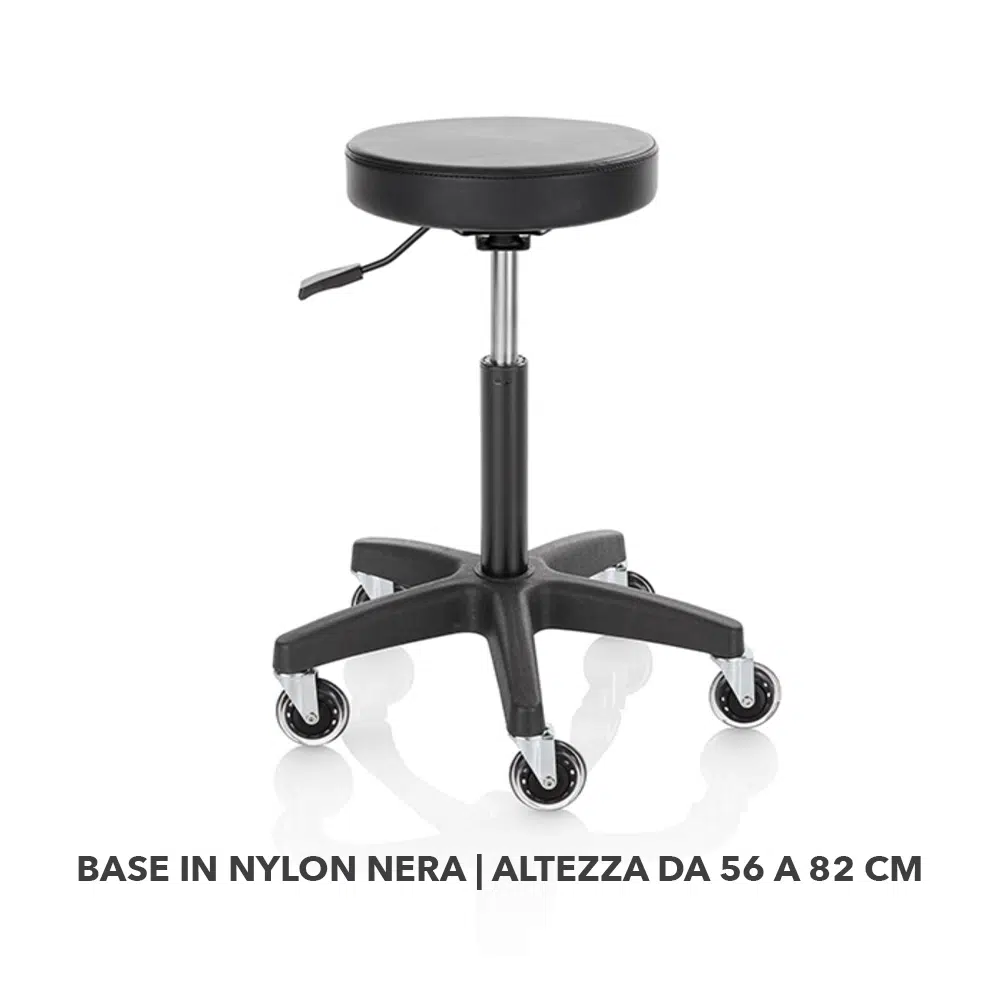 Sgabello per parrucchiere Roller Pro Ideal – Comfort e praticità per il tuo salone - immagine 2
