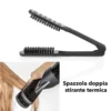 Spazzola doppia stirante termica
