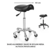 Sgabello per parrucchiere Roller Pro Ideal – A sella sagomato