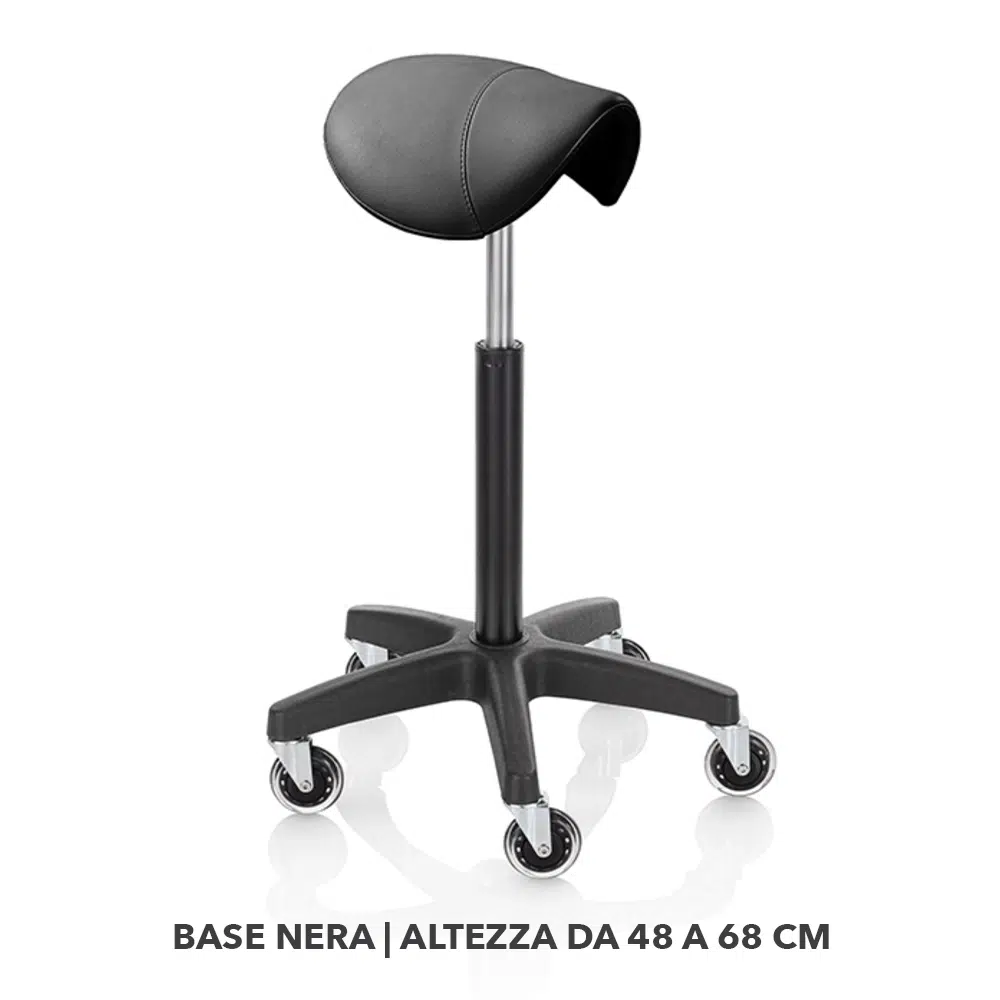 Sgabello per parrucchiere Roller Pro Ideal – A sella sagomato Saddle - immagine 2