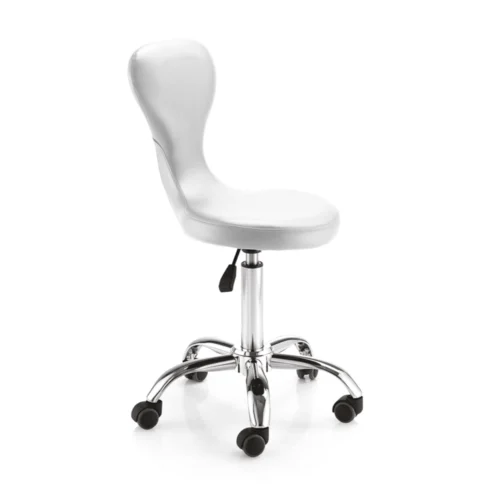 sgabello per centro estetico bianco moderno minimal elegante