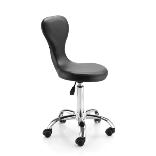 sgabello per parrucchiere bianco moderno minimal elegante