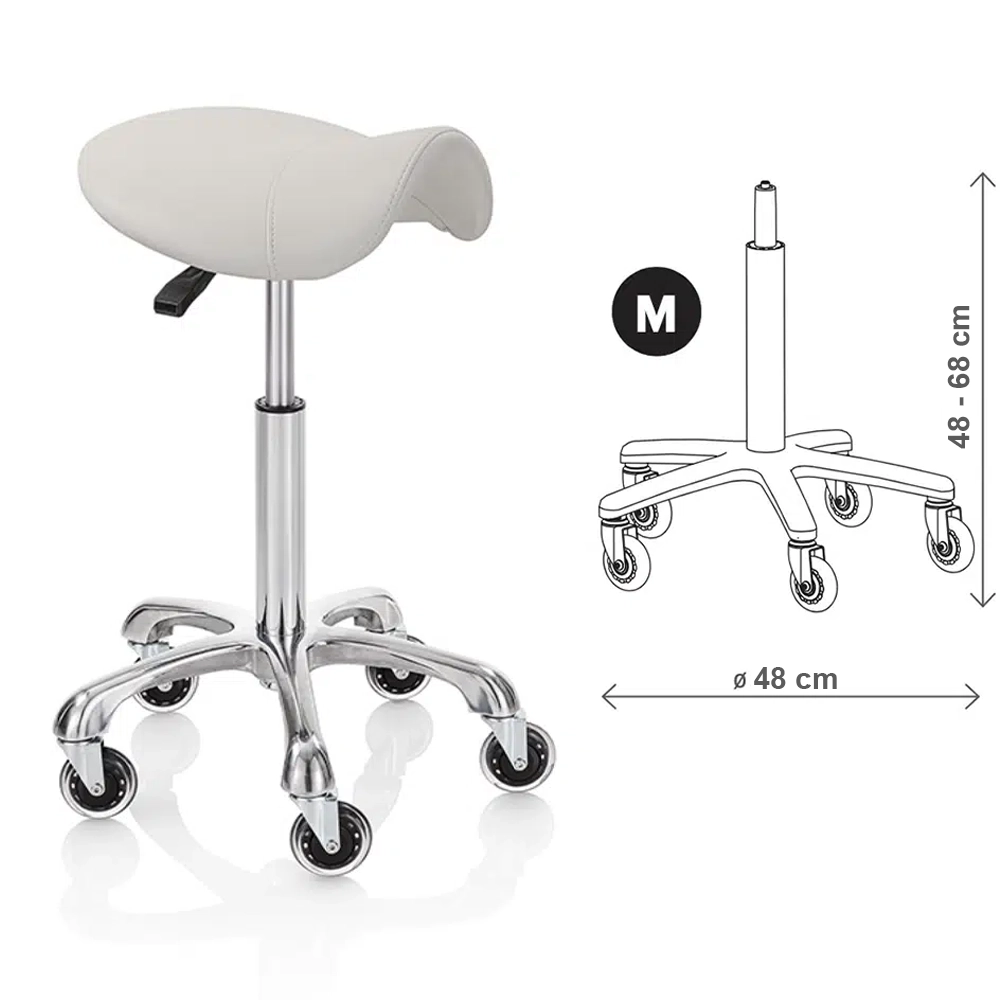 Sgabello per estetista centro estetico Elitè Pro Saddle - immagine 2