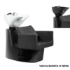 Lavatesta per parrucchiere Knot 2.0 vasca nera o bianca