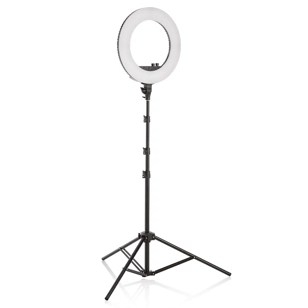 LED RING – Lampada LED professionale per make-up con stativo regolabile e accessori inclusi