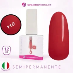semipermanente senza TPO e HEMA tuttoperlestetica gel polish rosso 110