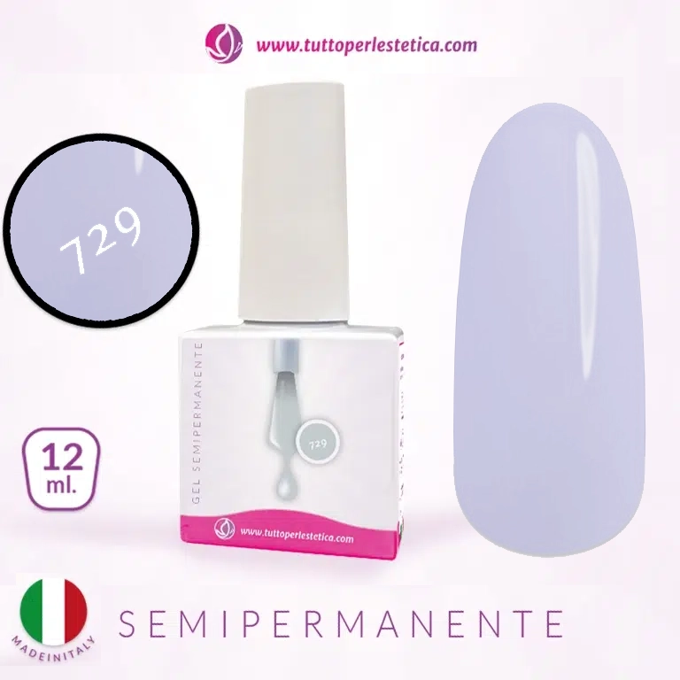 semipermanente senza TPO e HEMA tuttoperlestetica gel polishn 729