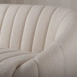 Divano per salone centro estetico benessere parrucchiere spa in Tessuto Teddy – Stile Scandinavo