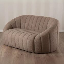 Divano per salone centro estetico benessere parrucchiere spa in Tessuto Teddy – Stile Scandinavo