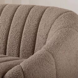 Divano per salone centro estetico benessere parrucchiere spa in Tessuto Teddy – Stile Scandinavo