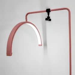 Alternative view of Lampada moon Paradise led con stativo per extension ciglia estetista lettino centro estetico con porta cellulare Oro - Rosa - nera - Bianca