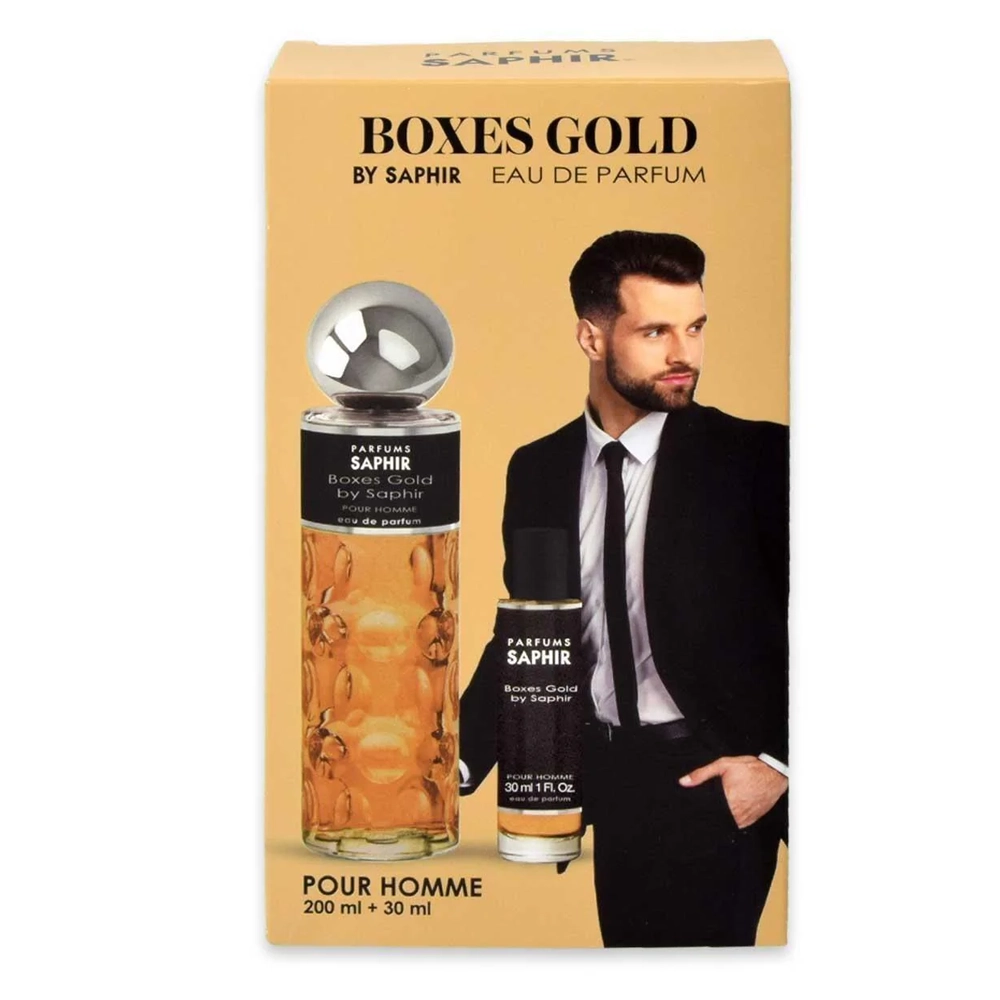 box profumo Saphir - Boxes gold uomo 200 ml + 30 ml