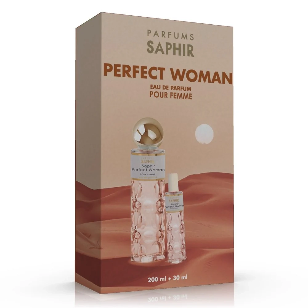 box profumo Saphir - Perfect Woman 200 ml + 30 ml