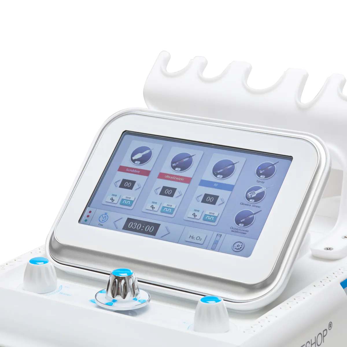 Dispositivo apparecchiatura viso Hydrogen H2+ 6in1 Cura del Viso con 3 Fluidi - immagine 7