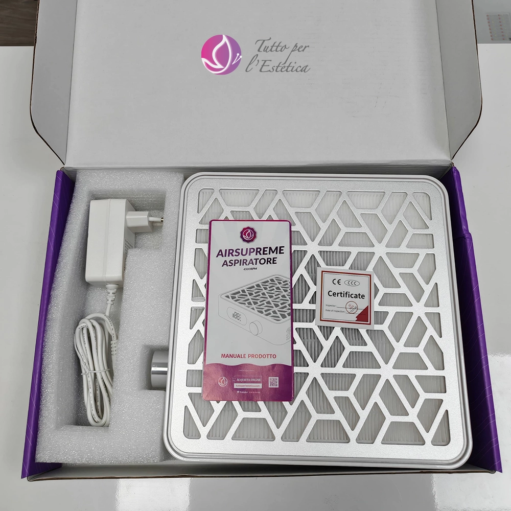 Aspiratore Professionale ricaricabile per Polveri Unghie estetista centro estetico - AIRSUPREME - immagine 3