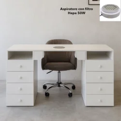 tavolo manicure con aspiratore av5 filtro hepa 50W