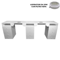 tavolo manicure starnail5 con aspiratore av5webp