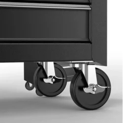 Alternative view of Carrello Parrucchiere in Acciaio con Cassetti e Baule Estraibile per Barber Shop TRAX di MUDI