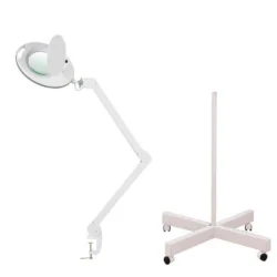 Lampada LED con Lente d’Ingrandimento – 5 Diottrie, Braccio Articolato e Base Stabile - immagine 5