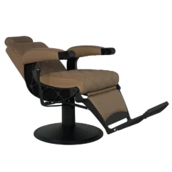 Alternative view of Poltrona da parrucchiere uomo Barber Shop Professionale HAWK di MUDI Poltrona da Barbiere Reclinabile Beige