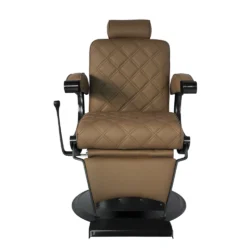 Poltrona da parrucchiere uomo Barber Shop Professionale HAWK di MUDI Poltrona da Barbiere Reclinabile Beige - immagine 5