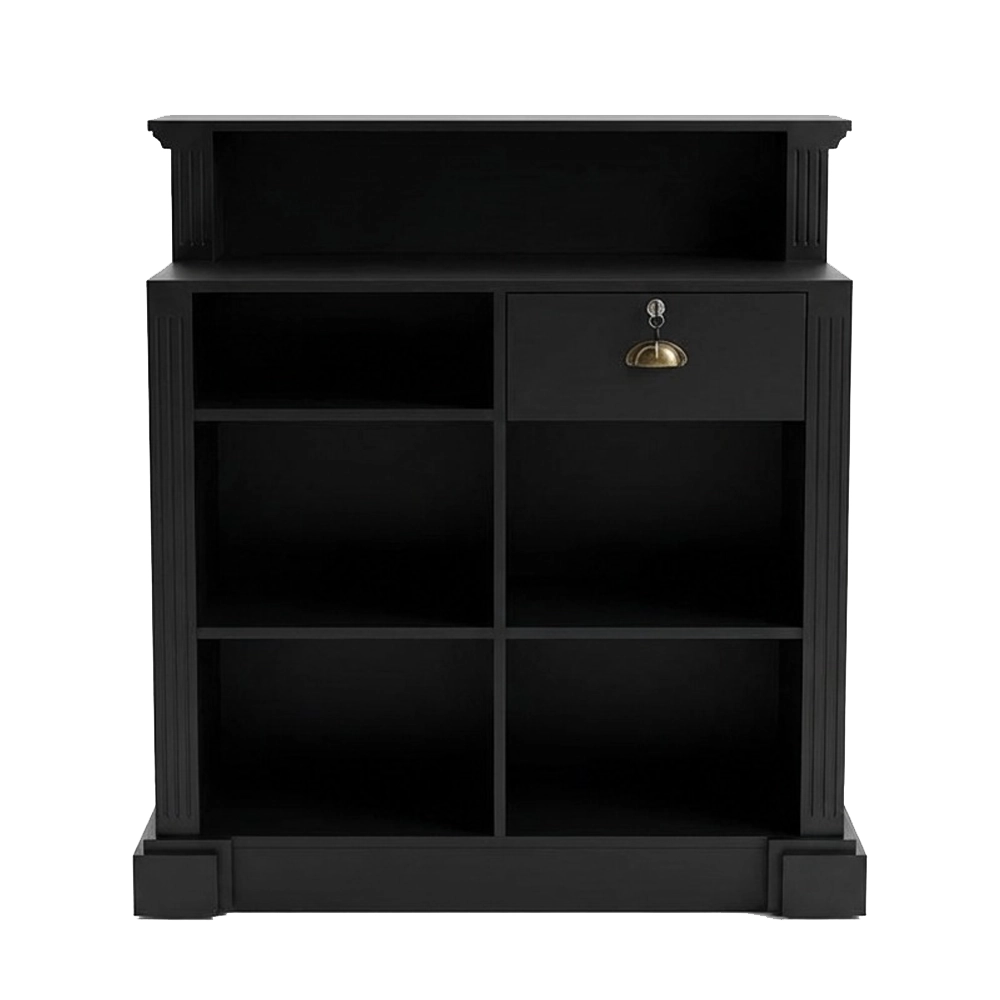 banco cassa reception ace della mudi in legno per parrucchiere barbiere