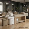 hairspa lavatesta PROFESSIONALE cromoterapia per parrucchiere hai spa NUKI MUDI legno weelko