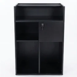 Banco Cassa Reception Nero per Parrucchiere e Barber Shop Mobile Reception KRAFT MUDI - immagine 3