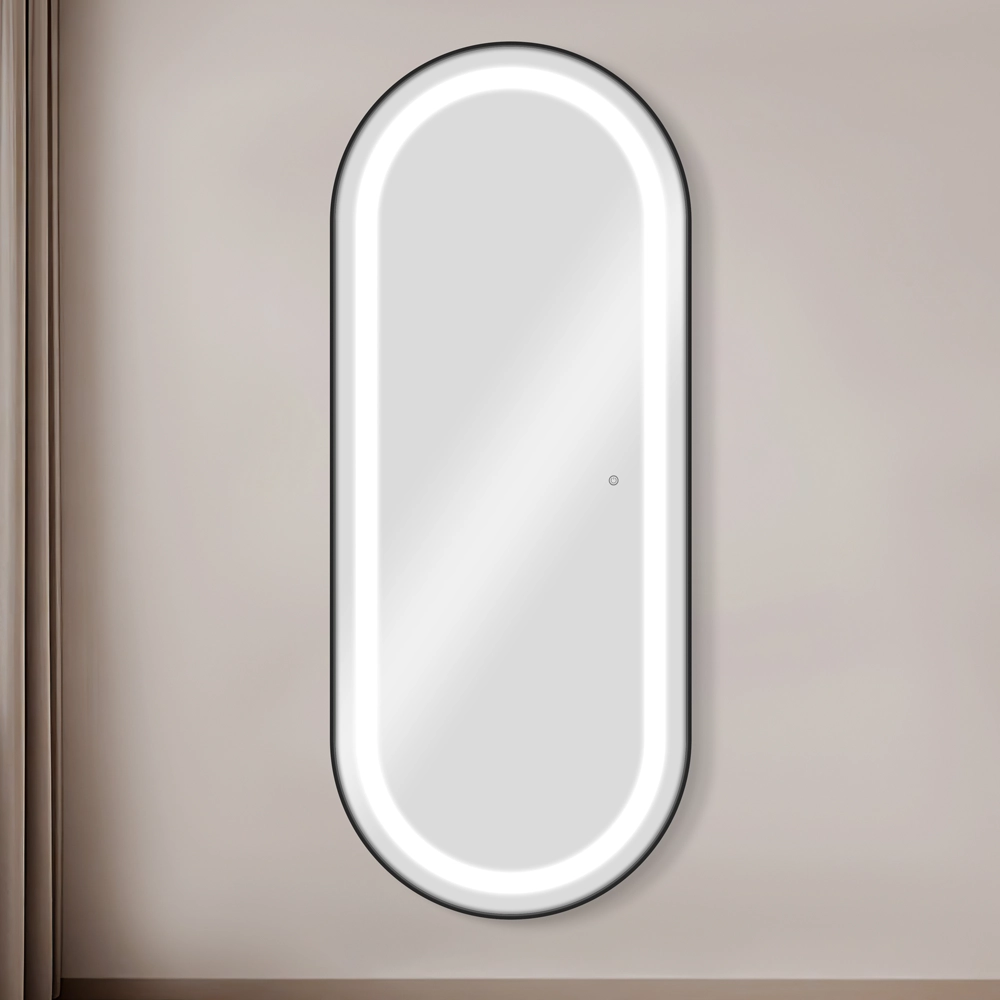 Specchio Parrucchiere LED Ovale BLISS di MUDI Specchiera Professionale con Touch e Luce Regolabile - immagine 3