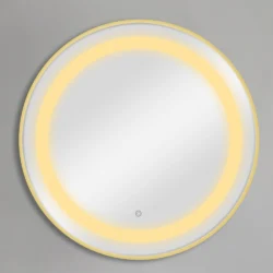 Specchio Parrucchiere Tondo con Luce LED BLISS di MUDI Specchiera Professionale Retroilluminata - immagine 3
