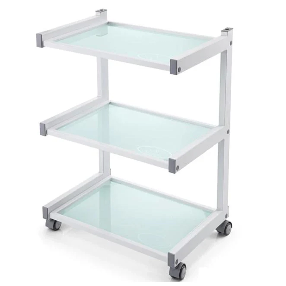 carrello in vetro 3 ripiani per centro estetico estetista