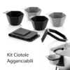 kit ciotole colore tintura agganciabili al lavatesta