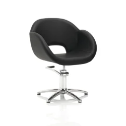 Alternative view of Poltrona Parrucchiere Hair Grace XaniPro in Sky Ecopelle Nera – Base Tonda, Quadrata o a Stella