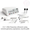 Apparecchiatura Multifunzionale 6 in 1 Weelko F815.N per Trattamenti Viso Professionali Macchinario estetico completo per la cura professionale della pelle
