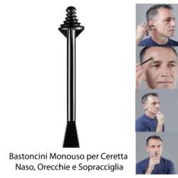 Bastoncini Monouso per Ceretta Naso, Orecchie e Sopracciglia – 100 Pezzi