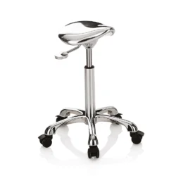 Alternative view of Sgabello a Sella Tecnico per Estetista e Parrucchiere Master Roller XaniPro – Argento o Nero