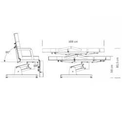 Poltrona Lettino Elettrico per Estetista e Centro Estetico 1 Motore 2 Snodi Teckno Studio Bed XaniPro - immagine 6