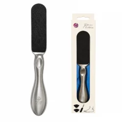 Alternative view of Raspa Pedicure Professionale in Acciaio Inox con 2 Facce Adesive Grana 150 e 180